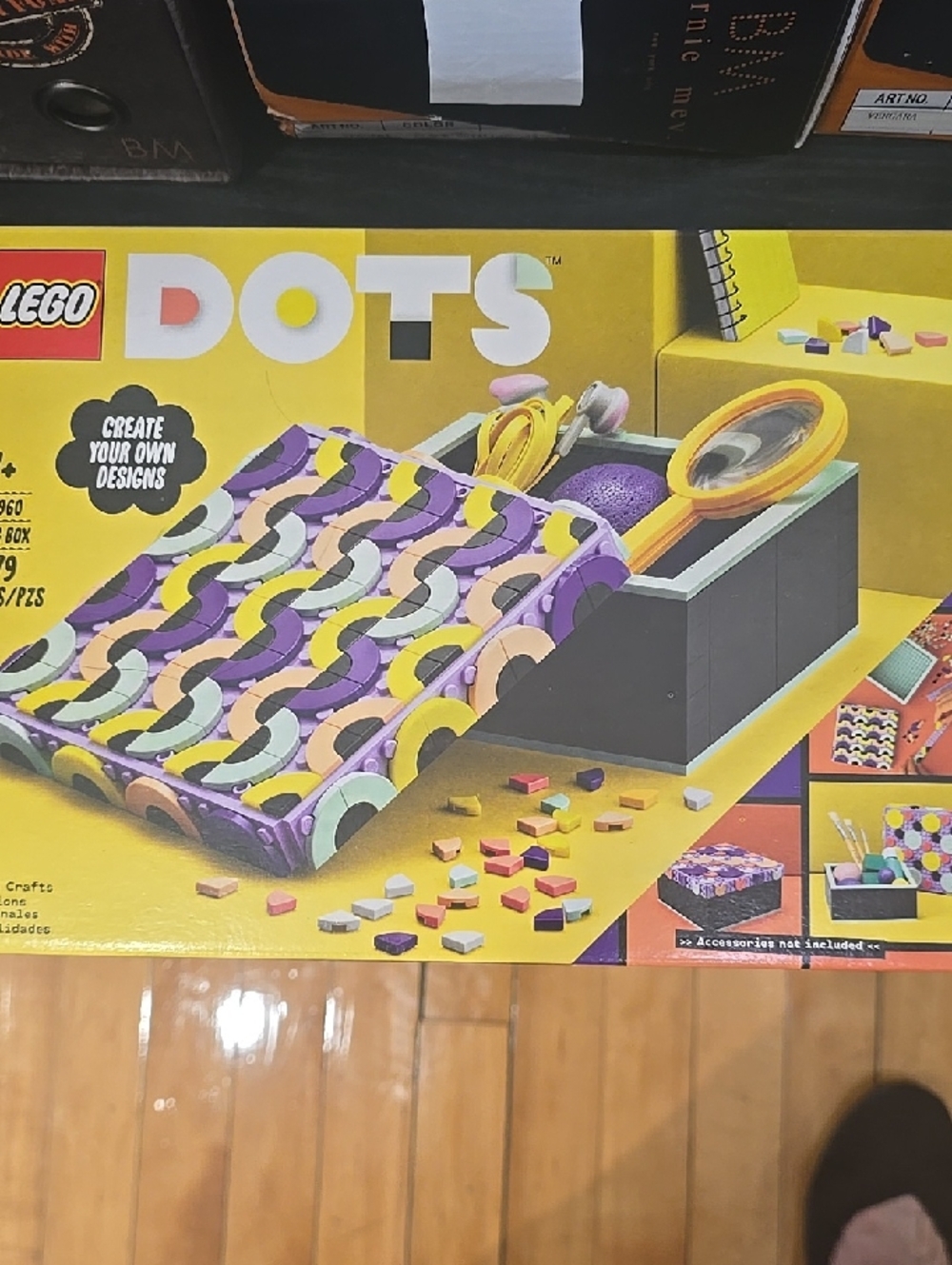 LEGO DOTS Colorful Purple & Yellow Decorative Box - Kids Toys
